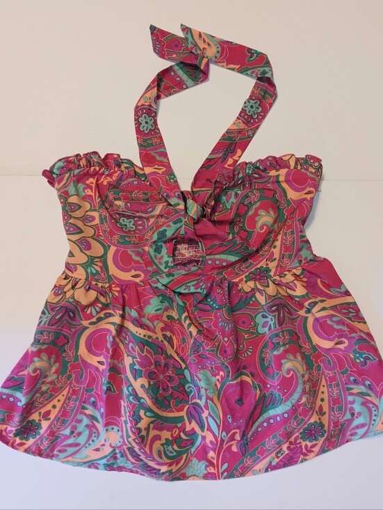 SolyHux Tops - SolyHux Multicolored Print Halter Top Small NEW